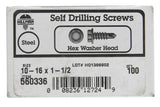 Hwh Drl Scr 10-16X1 1/2 (Pack Of 1)