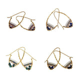Stone Hoop Earth Collection Earrings