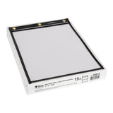 Heavy Duty Super Heavyweight Plus Stitched Shop Ticket Holder, Black, 9X12, 15/Bx, 50912