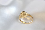 Miraculous Medal Signet Ring in 14k Gold