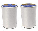 Coats & Clark All Purpose Thread 400 Yards White (One Spool of Yarn) (2 Pack)