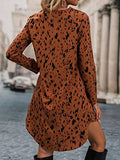 Dhruvi Trendz Womens Rayon Women Western Dresses Regular Fit Mini (Dt-Wd1097_Brown_L)