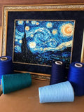 Riolis 1088 - Starry Night After Van Gogh'S Painting - Counted Cross Stitch 15.75 X 11.75 Zweigart 14Ct. White Aida 26 Color