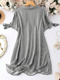 LERIYA FASHION Rayon Midi, Night Dress for Women| One Piece Dress for Women| Beach Dress for Women (Medium, Black)