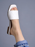 Shoetopia Stylish Embellished White Flats For Women /Eu40,White,7,B0DFVGXGPY