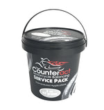 Counteract MKSP2 Motorcycle Tire/Wheel Balancing Bead Bulk Shop Service Pack Bucket - (20) 2oz Pre-measured Bead Bags, (20) Vort