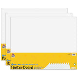 Poster Board, White, 22 x 28, 10 Sheets Per Pack, 3 Packs