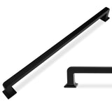 POVEFONK 10 Pack 12-3/5 inch Matte Black Kitchen Cabinet Handles Cabinet Pulls Black Drawer Pulls Kitchen Cabinet Hardware Dress