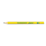 Dixon 13040 Ticonderoga Laddie Woodcase Pencil w/o Eraser, HB #2, Yellow, Dozen