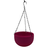 Hug A Plant | Capri Hanging Planter 20Cm Round Hanging Plastic Pot (7Inch|20Cm) (Pink)
