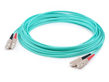 Addon 2M Sc To Sc Aqua Om4 Duplex Ofnr (RiserRated) Fiber Patch Cable