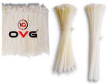 Ovg Cable Ties Nylon Teeth Grip Self Locking Ties Combo 500 Pcs (4 Inch 300 Pcs 6 Inch 100 Pcs 8 Inch 100 Pcs) Zip Wire Fastener