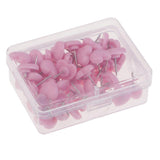ZOOMELLA 50 Pieces Heart Shape Push Pins Drawing Pins Office Thumbtack Pink