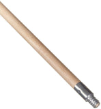 Weiler 44300 60inch Hardwood Handle, Threaded Metal Tip, 15/16inch Diameter, Made in the USA