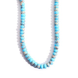5x8mm Natural Rondelle Stone Beads Blue Imperial Jasper Semi Precious Abacus Beads Handmake Gemstone for Jewerly Making DIY Brac
