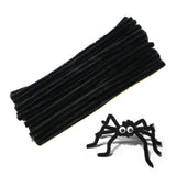100 Pcs Black Pipe Cleaners Chenille Stem for DIY Crafts,Arts,Wedding,Home,Party,Holiday Decoration 6 mm x 12 Inch