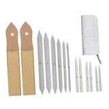 LALAFINA 15Piece Sketch Tool Set for Artists Includes Blending Stumps Tortillions and Sandpaper Pencil Sharpener for Drawing an