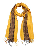Kosweem Border 3D Fashionable Woolen Winter Wear Thin Scarf/Stole/Shawl For Baby Girls Womens(Mustard)