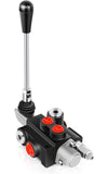 GYZJ Hydraulic Flow Control Valve 1 Spool 11 GPM G Ports Adjustable Relief Lever Handle Double Acting Parallel Center Tractor Lo