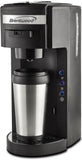 Brentwood Coffee Maker With Travel Mug, K-Cup Single Serve, Black