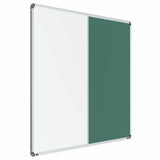 Scholar Art Iris 4x6 Feet Chalkboard and Whiteboard for Kids, Students, Home, Office & School | 2 in 1 Surface with Dry Erase Bo