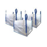 DURASACK Heavy Duty Builders Bulk Bags 100Gallon White Woven Polypropylene Contractor Trash Bags for Demo and Construction, Ho
