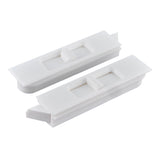 Brixwell Snap in Tilt Latch, Left and Right Pair, Plastic Material, White Finish, 2-21/32 Length, 5/64 Stile Snap Size, 1/4 Nose