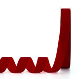 Lemon Park Red Velvet Ribbon,1 W x 20Yd Single Face,Great for Gift Wrapping,Hair Bows,Handmade Craft and Christmas,Wedding Decor