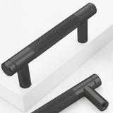 Ntresbonne 2 Pack 3 Inch 76 mm Black Barrel Cabinet Pulls Cupboard Aluminum Handles Drawer Pull Cabinet handles Cabinet Handles