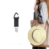 Inralimot Canvas Hat Clip For Travel Hat Holder For Travel On Bag ClipOn Holder For Sun And Wide Brim Hats Hands Free Bag Acces
