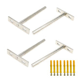 Rannb Floating Shelf Brackets 5 Length Heavy Duty Blind Shelf Supports - 4pcs