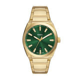 Fossil Men's Everett Three-Hand Date Gold-Tone Stainless Steel Watch