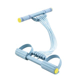 MERISHOPP Detachable Tubes 10Tube Resistance Band Soft Grips Foot Pedal Resistance Band Wide Pedals, Blue
