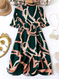 Leriya Fashion Rayon Women Above The Knee Western Dress (Lf-Wd1099&Wd1143_Green,Green-01Apparel,XL