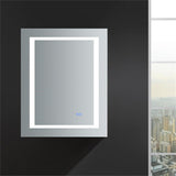 Fresca Spazio 24 Wide X 30 Tall Bathroom Medicine Cabinet W/Led Lighting & Defogger