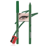 Kaely Gel Eyeliner Pencil for Women, Pearl Green Eye Liner Waterproof Smudge Proof with Sharpener, Waterline Eye Makeup Liners,