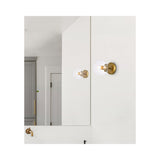Living District Mimi 1-Light Metal Flush Mount In Brass And Clear