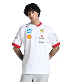 PUMA Scuderia Ferrari F1 2025 Driver's Oversized Tshirt - White - Size: XX-Large