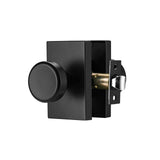 STARPY Black Door Knobs with Push Lock for Bath & Bedroom