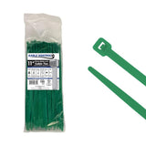 Kable Kontrol Green Zip Ties 11 Inch 100 Pcs, 50 Lbs Tensile Strength, Self-locking Nylon Colored Cable Ties Wire Wraps for Indo