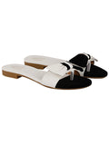 Shoetopia Women'S Slip-On Sandal,White,5,B0BSC9X9GF