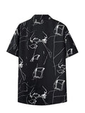 Lookmark Casual Cotton Blend Black Color Shirt For Men Shirt For Men(Shirt 44-L_New)