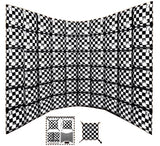Atpata Funky 10x6 Feet Checkered Foil Balloon Wall Backdrop ? Pack of 60pcs Black & White Square Foil Balloons for Race Car Them