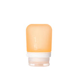 humangear GoToob+ (Small) | Refillable Silicone Travel Bottle | Locking Lid | Food-Safe Material | Orange, Small (1.7 fl.oz; 53m