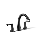 Kohler 35953-4-BL Buckley Widespread Bathroom Sink Faucet, 1.2 gpm, Matte Black