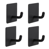 Vanloory Bath Towel Hooks, 4 Pack Strong Self Adhesive Coat/Clothes Hooks, No Drilling Sticky Hooks, Heavy Duty 304 Stainless St