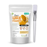 Tavcha Haldi Hair Removal Powder With Brush | Full Face & Body Waxing For Women And Girls, Easy To Use At Home, Results In 10 Mi