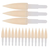 HOMSFOU 30pcs Soft Sponge Brush Pen Tips for Calligraphy Art and Writing Versatile Replacement Nibs for Brush Pens Comfortable G