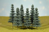 Bachmann Industries Scene Scapes Trees 5 6 Blue Spruce Trees Train (6 Per Box)