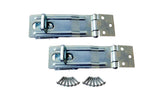 QCAA 4-1/2 HASP and Swivel Staple, Steel, Zinc Plated, 2 Pack, Made in Taiwan